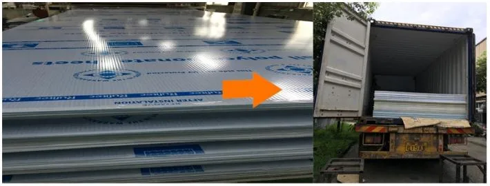 Skylight Polycarbonate Sheet / Pc Sheet Lightweight with UV Protection Double Polished Surface 10