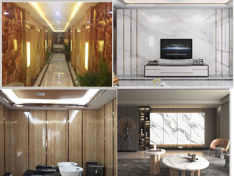 Fireproof PVC Wall Panel Decorations for High-End Apartment UV wall board 4