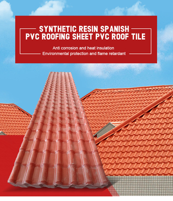 UV Resistant Overlap Spanish Roof Tile with Noise Reduction
