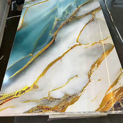 PVC marble Wall Panel Decorations for High-End Apartment UV wall board