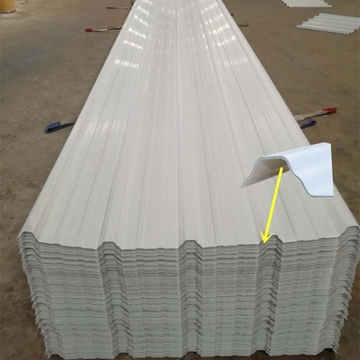Plain Roof Tiles High Strength Anti-Corrosion PVC Roofing Sheet Trapezoidal Tile Package Gross Weight 2.000kg