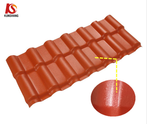 Heat Insulated UV Resistance ASA Coated Spanish PVC Roofing Tile