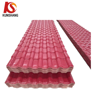 Heat Insulated UV Resistance ASA Coated Spanish PVC Roofing Tile