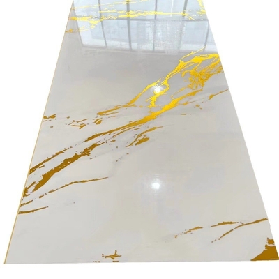 Fireproof PVC Wall Panel Decorations for High-End Apartment UV wall board