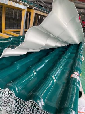 High Weatherability Spanish PVC Roof Tile Featuring Flame Retardant ASA Coating and Composite Heat Insulating Layer for Protection