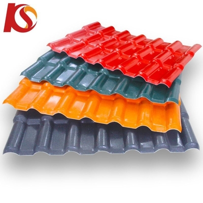 Customized ASA Synthetic Sheet Heat Resistance -40 70 Celsius for Elegant and Durable Resin Roof Tile