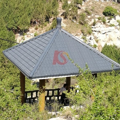 Customized ASA Synthetic Sheet Heat Resistance -40 70 Celsius for Elegant and Durable Resin Roof Tile