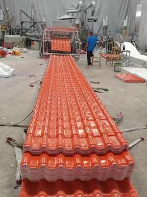 High Weatherability Spanish PVC Roof Tile Featuring Flame Retardant ASA Coating and Composite Heat Insulating Layer for Protection