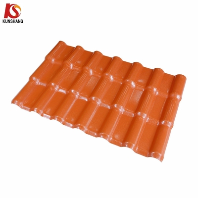 Indian Popular Spanish Style Shingle ASA Coated UPVC PVC Synthetic Roof Tiles with Customized Option and Fire Protection B1