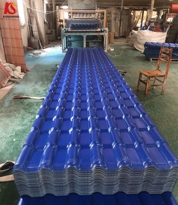 Spanish Synthetic Resin Roof Tile with Customized ASA Coating and 4500-6000sqm Per Container Loading Quantity of PVC Tejas