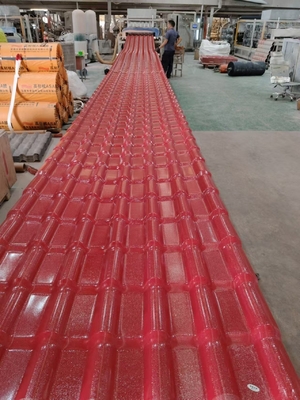 Spanish Synthetic Resin Roof Tile with Customized ASA Coating and 4500-6000sqm Per Container Loading Quantity of PVC Tejas