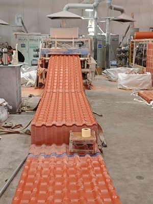 4500-6000sqm Per Container Loading Quantity ASA Material UPVC Roofing Sheet Rome Spanish Style PVC Roof Tile for House