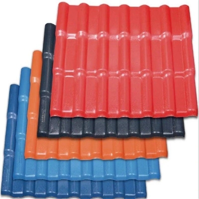 4500-6000sqm Per Container Loading Quantity ASA Material UPVC Roofing Sheet Rome Spanish Style PVC Roof Tile for House