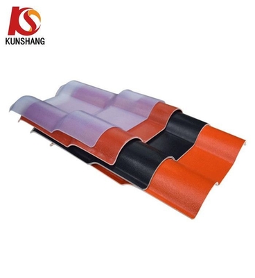 Customized Colored Greenhouse Roofs ASA Spanish Coastal-Style Roof Tiles for Hotel Customized Package Gross Weight 2.000kg