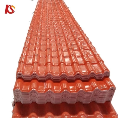 High Strength ASA Coated UPVC Coastal-Style Roof Tiles with 10 Years Color Lasting 2.000kg Package Gross Weight