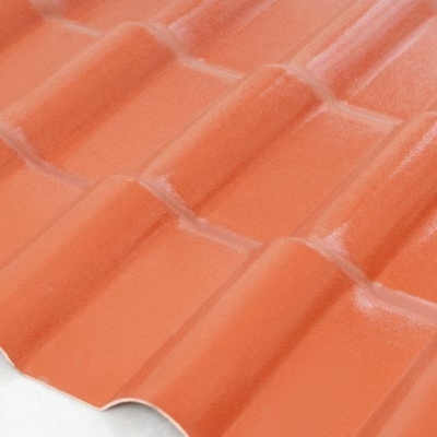 Plastic Resin Spanish Roof Tiles with 2.3-3.0mm Thickness and Package Size 35.00cm * 30.00cm * 15.00cm