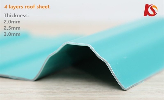 Blue Plain Transparent Plastic PVC Roof Tiles UPVC Corrugated Roofing Sheet for Customer Requirements