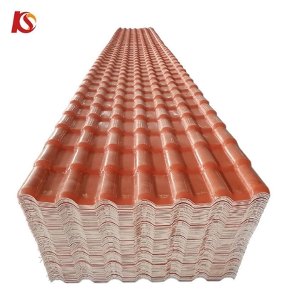 Synthetic Resin ASA Spanish Exterior Wall Tile Lamina De PVC Teja Roofing Sheet 35.00cm * 30.00cm * 15.00cm Package Size