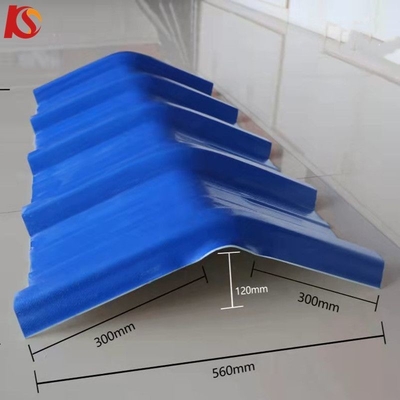 Lightweight Plastic Roofing Sheets Heat Insulation UPVC High Pit Tile 1070mm 35.00cm * 30.00cm * 15.00cm Package Size