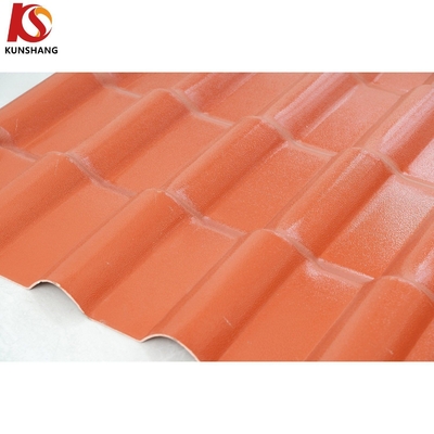 Colorful ASA PVC Roof Sheet Vastu Compliant Building Material with 10 Years Color Lasting Package Gross Weight 2.000kg