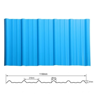Durable Terra Cotta PVC Roof Tiles Lifetime Colorful Design 1130mm and 1360mm Sizes