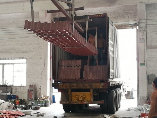 Spanish ASA PVC Synthetic Resin Roof Tile Teja H.S Code 39259000 Loading Quantity 4500-6000sqm Per Container Spanish