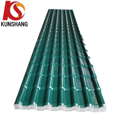 Lightweight Synthetic Resin Spanish Style PVC Roof Tile for Coastal Design Building Materials Weight/M2 3.8-5.7kg