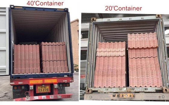 Excellent Appearance ASA Resin Roof Tiles Fire Resistant UPVC Sheet 2.3-3.0mm Thickness Package Size 35.00cm * 30.00cm * 15.00cm