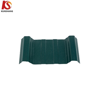 Yellow 910mm Soundproof Modern Style Corrugated Plain Roof Tile for Outdoor using ASA UPVC Material