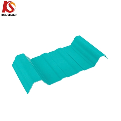 Yellow 910mm Soundproof Modern Style Corrugated Plain Roof Tile for Outdoor using ASA UPVC Material