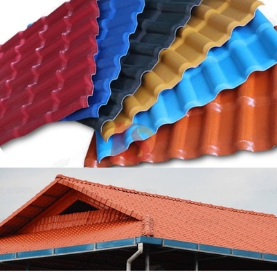 Synthetic PVC Resin Plastic Roof Sheet 15-Year Color Lasting for Hotels Package Size 220.00cm * 105.00cm * 15.00cm
