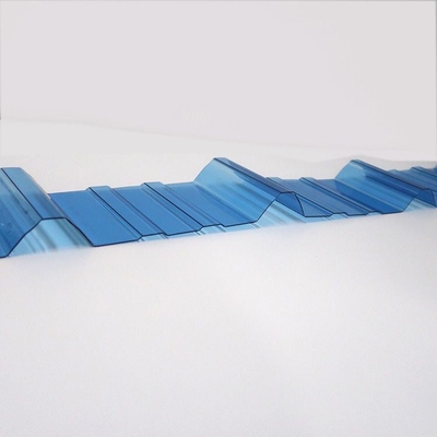 UV Protection Layer Clear Corrugated PC Policarbonato/Polycarbonate Sheet 0.8mm-3mm Thickness and Durable Anti Ultraviolet