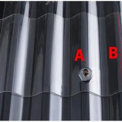 High Glossy Polycarbonate Roof Sheet for Corrugated Roofing 720mm Width and Eco-Friendly Design 1.2G/M3 Density