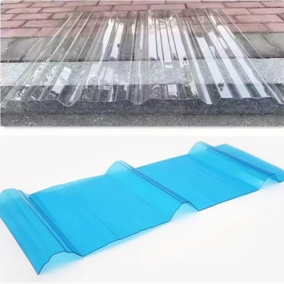High Glossy Polycarbonate Roof Sheet for Corrugated Roofing 720mm Width and Eco-Friendly Design 1.2G/M3 Density