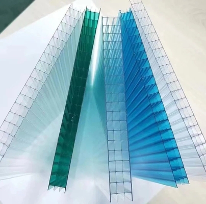 Polycarbonate Roof Tile Sun Sheets PC Embossed Sheets 2100mm Multi-Wall Multi Layers Honeycomb X Structure PC Polycarbonate