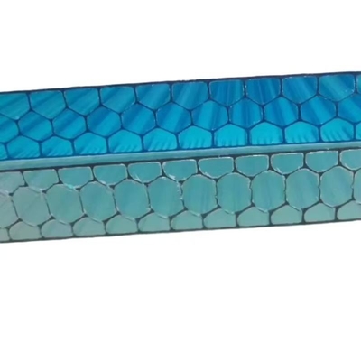 Brown High Glossy Rain Protection Plastic Hollow Polycarbonate Sheets with Durable Material Thickness 4mm-40mm