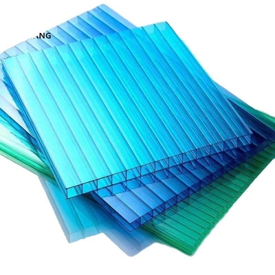 Brown High Glossy Rain Protection Plastic Hollow Polycarbonate Sheets with Durable Material Thickness 4mm-40mm