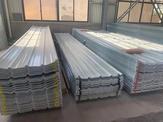Affordable Smooth Surface Fiberglass Reinforced Polymer FRP Roof Sheet Tile for Wharf Smooth and UV Protected
