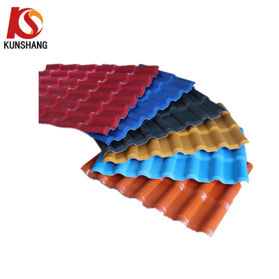 Blue Anti-age Spanish synthetic resin pvc roof tile panel