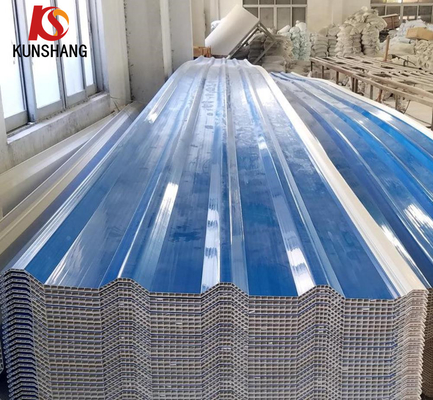 10mm thickness High wave heat insulation PVC corrugated Hollow Roofing Sheet