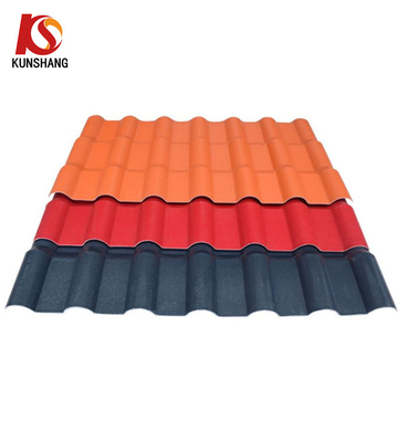 Spanish PVC Roof Tile 4kg-6kg/m2 Easy Installation High Noise Reduction