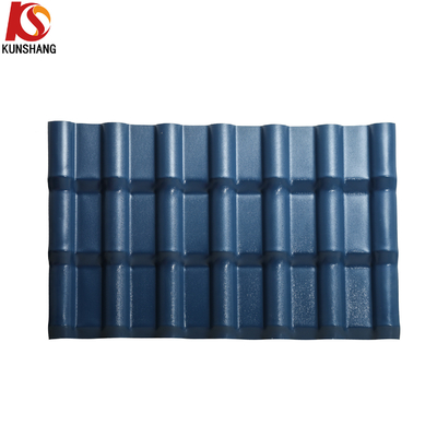 High Fire Resistance Synthetic Resin Roof Tile 2.0mm Thickness