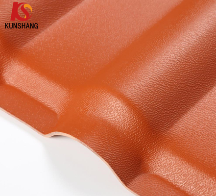 Plastic Anti-impact PVC Spanish tile roof for house